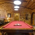 Gameroom with pool table