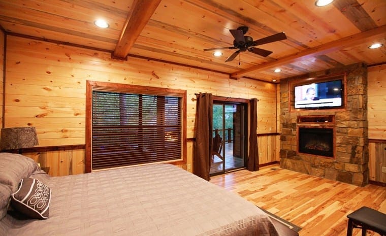 Master Bedroom, Fireplace, TV