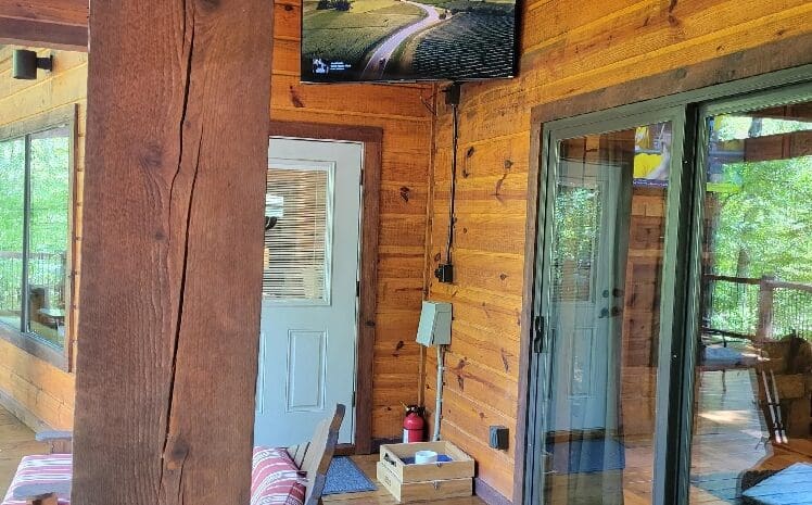 Outside TV - Next to Hot Tub and Firelace