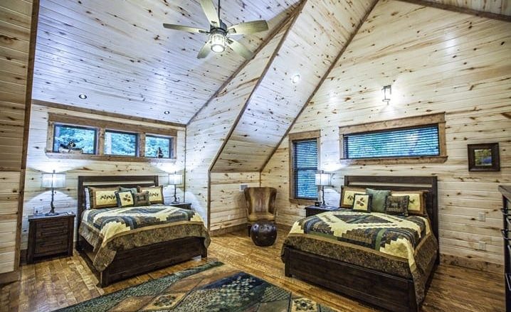 Bedroom #4 with 2 Queen beds