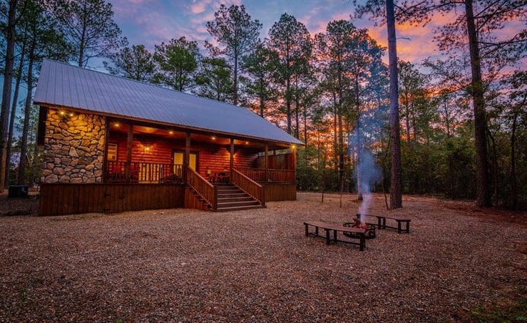 Harmony in the Pines firepit area