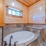 Song Bird Cabin Master Bath Large Soaking Tub