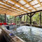 Hot tub on back deck