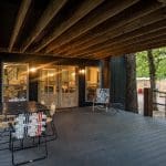 Lower deck with dining