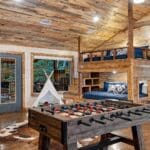Game room with sleeping and foosball table