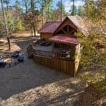 Exterior images of enchanted woods cabin