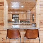 Kitchen bar with stools