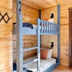 Built in twin size bunk beds in bedroom #2