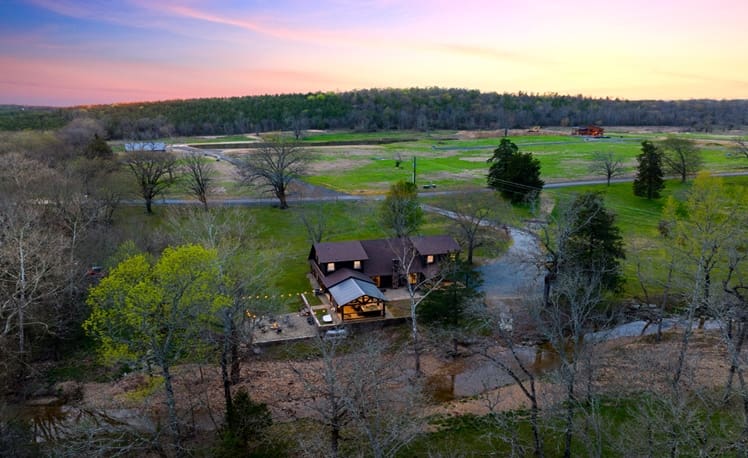 Aerial view of Creekside Ranch