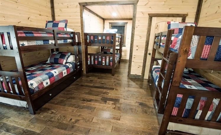 3 sets twin size bunk beds with 2 trundle beds