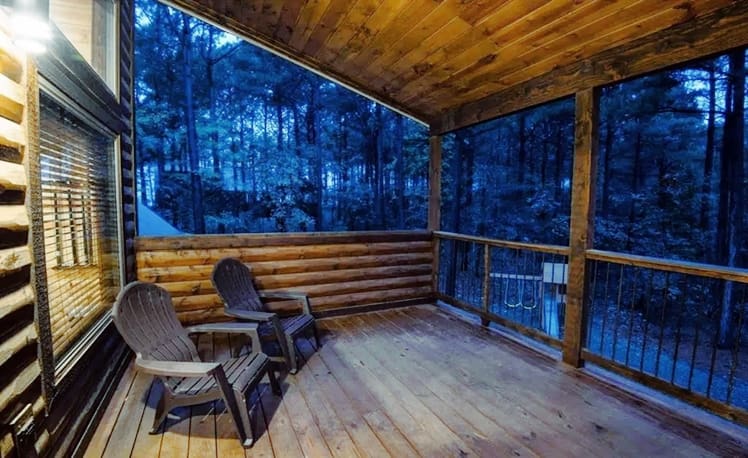 outdoor seating area