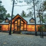 exterior front of cabin