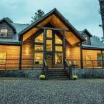exterior front of cabin