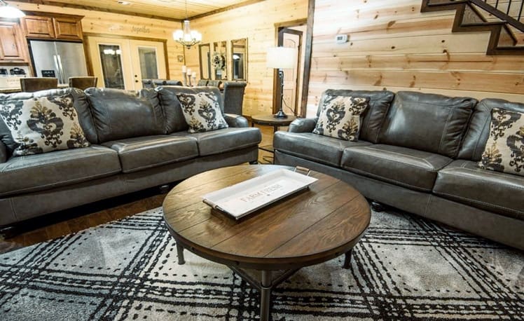 two couches in living room