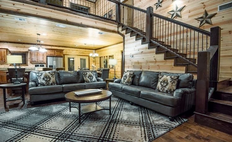 two couches in living room