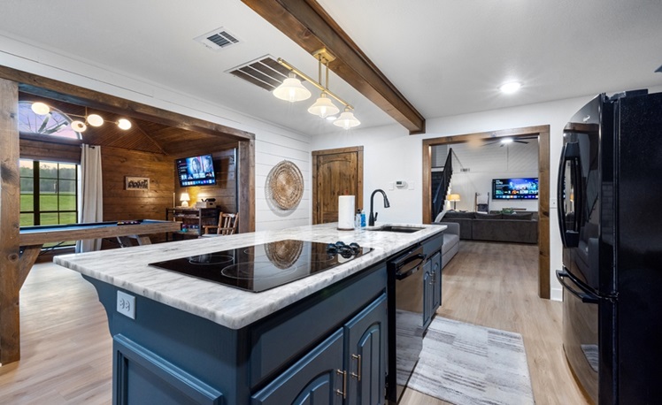 Kitchen with Pool Table
