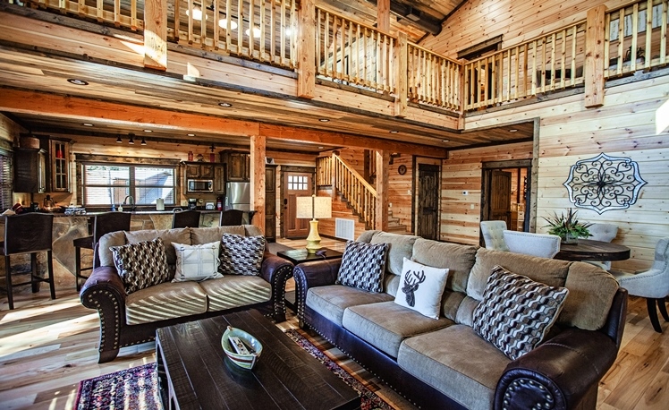 Living room area with couches