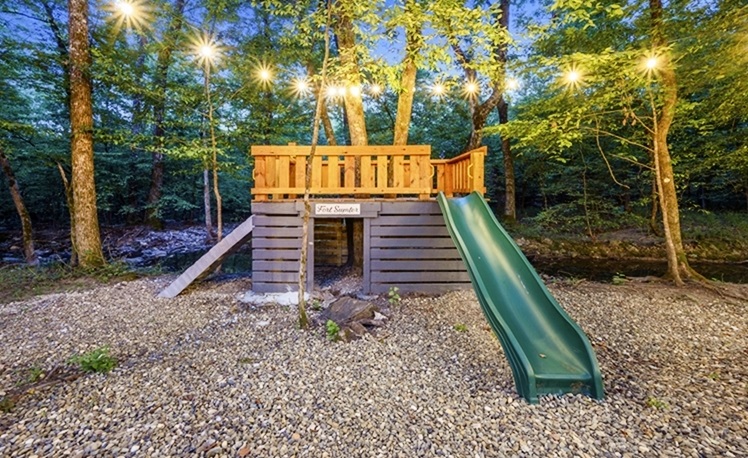 play house on a creek