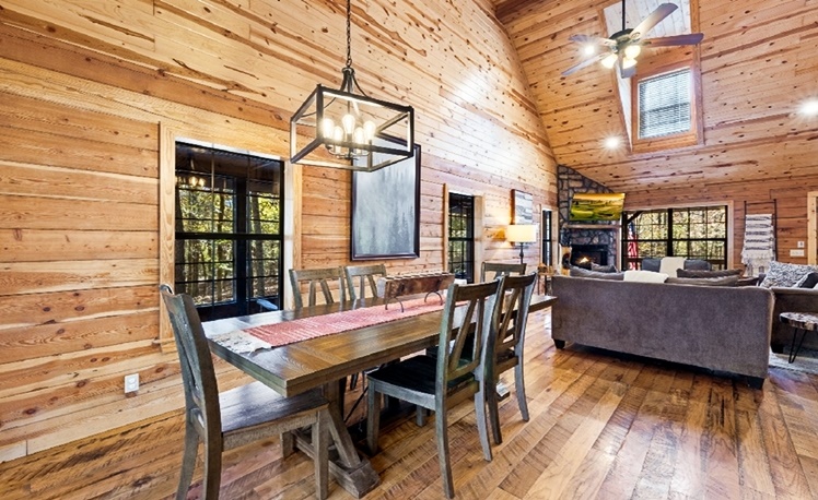 Dining area with table