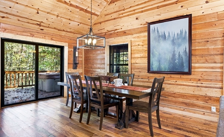 Dining area with table